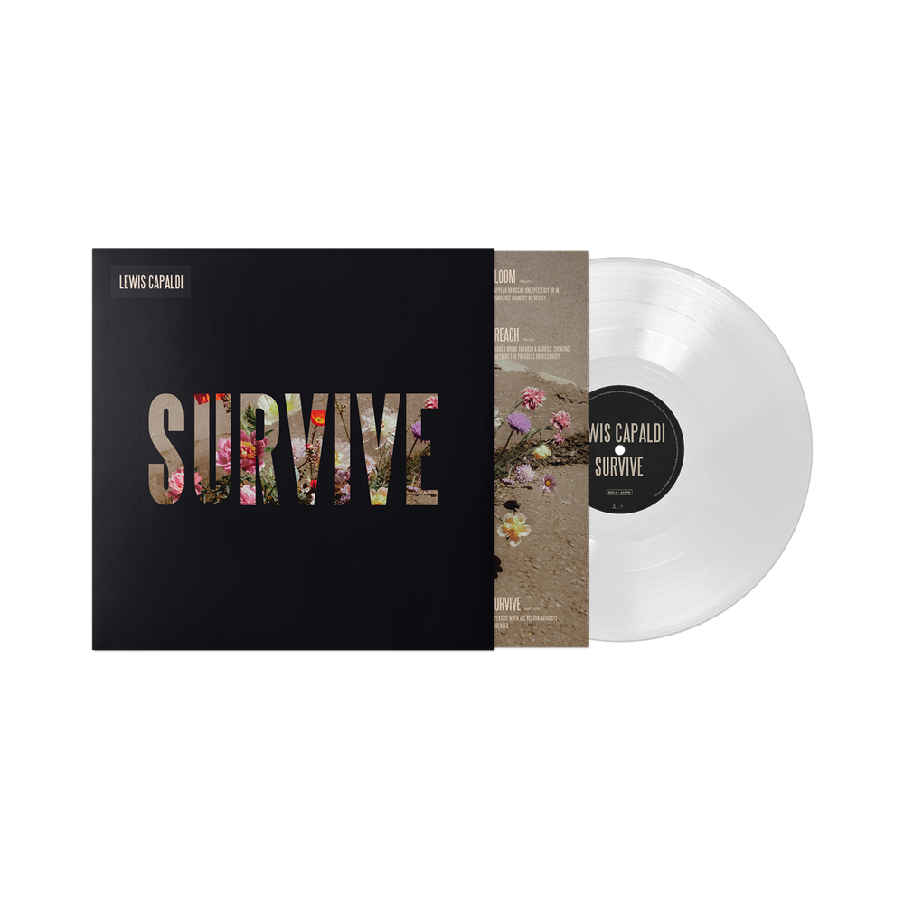 the album cover for Lewis Capaldi - Survive [Clear 12" EP]