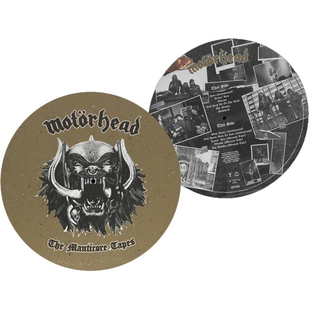 the album cover for Motörhead - Manticore Tapes [Limited Edition Picture Disc]