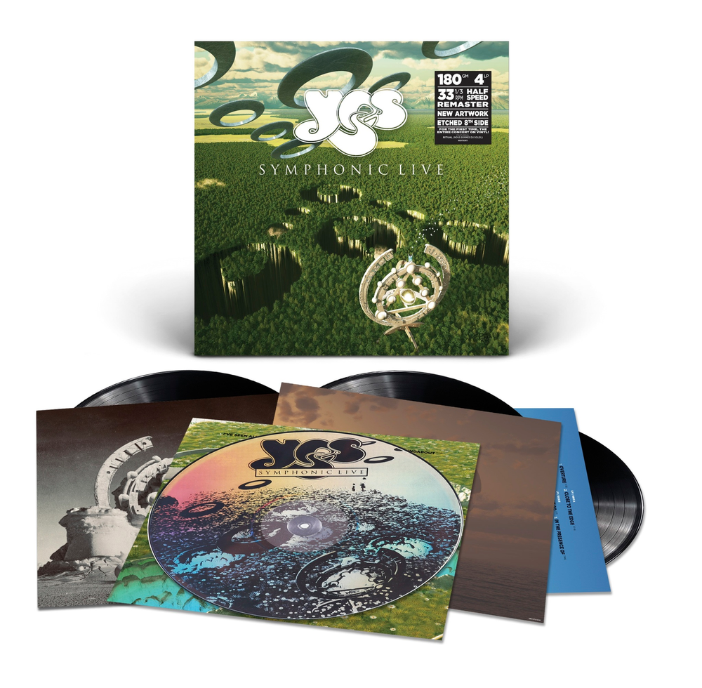 the album cover for Yes - Symphonic Live [Limited Edition 180g Half-speed 4 LP]