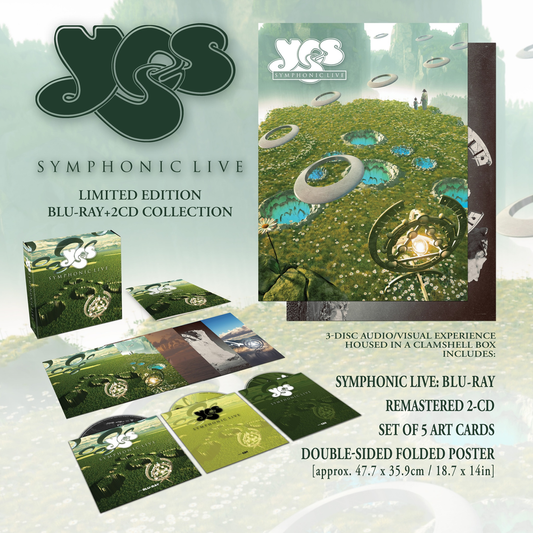 the album cover for Yes - Symphonic Live [Limited Edition Blu-ray/2 CD]