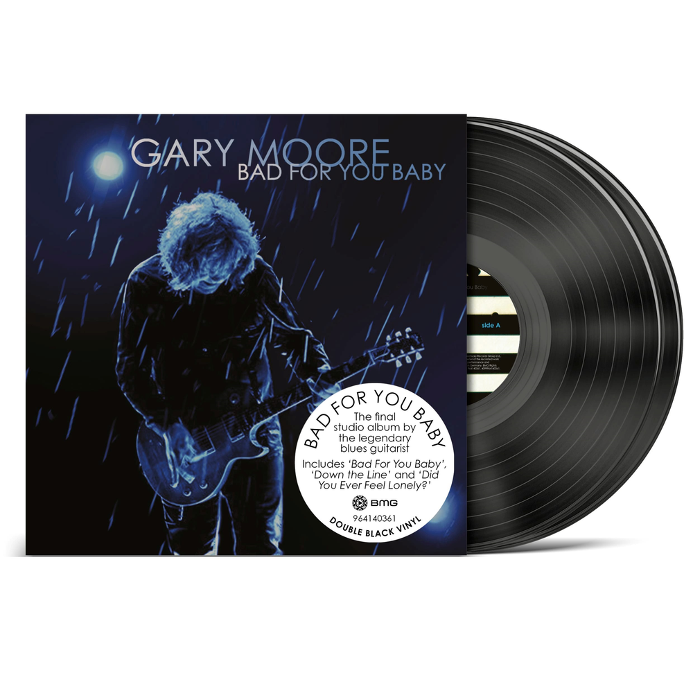 the album cover for Gary Moore - Bad For You Baby