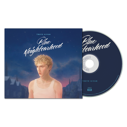 the album cover for Troye Sivan - Blue Neighbourhood 'Ten Years On' - 10th Anniversary