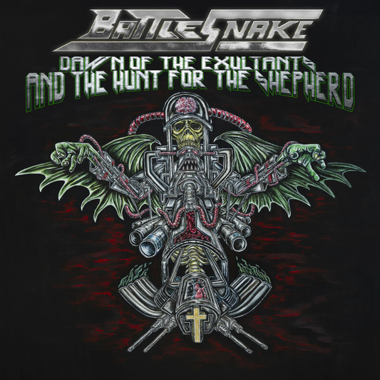 the album cover for Battlesnake - Dawn Of The Exultants & The Hunt For The Shepherd [Green]