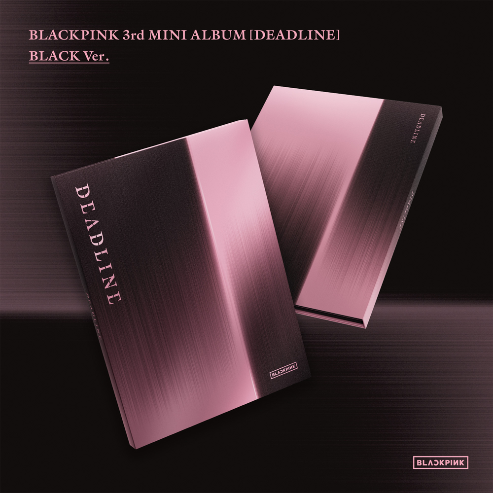 the album cover for BLACKPINK - BLACKPINK 3RD MINI ALBUM - DEADLINE [BLACK VER.]