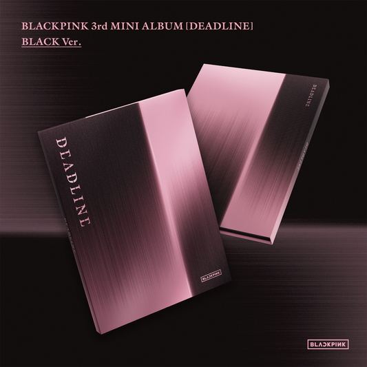 the album cover for BLACKPINK - BLACKPINK 3RD MINI ALBUM - DEADLINE [BLACK VER.]