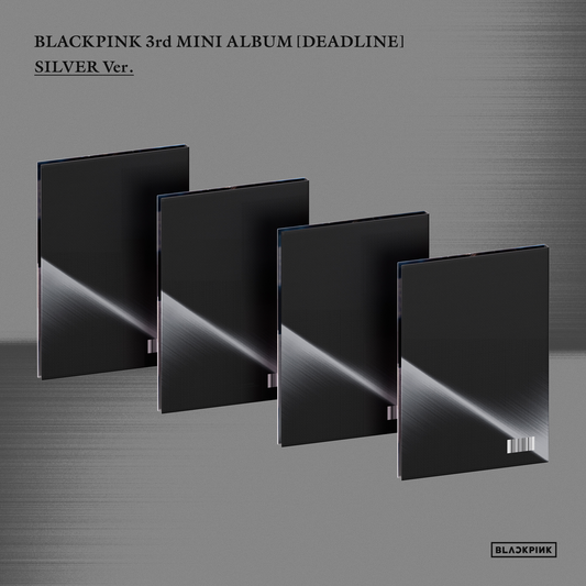 the album cover for BLACKPINK - BLACKPINK 3RD MINI ALBUM - DEADLINE [ROSE SILVER VER.]