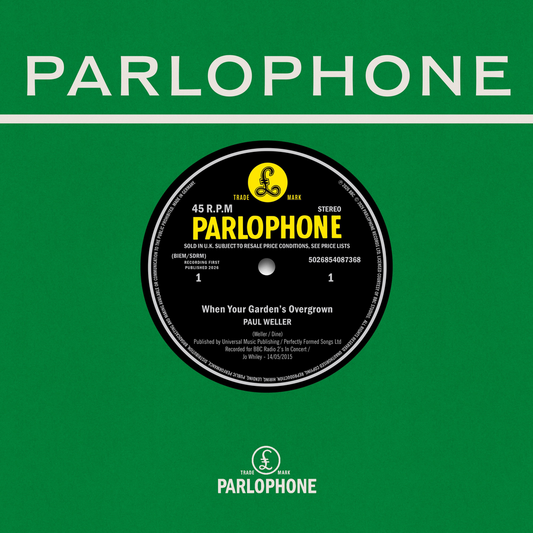 the album cover for Paul Weller - When Your Garden’s Overgrown / Boy About Town [7" Single] [RSD 2026]
