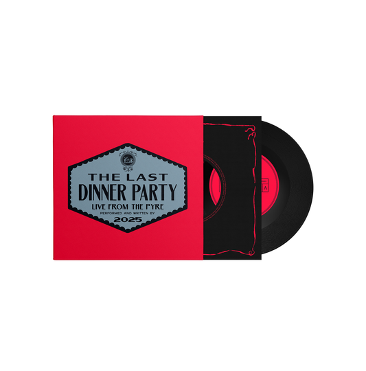 the album cover for The Last Dinner Party - The Scythe (Live From The Pyre) [RSD 2026]