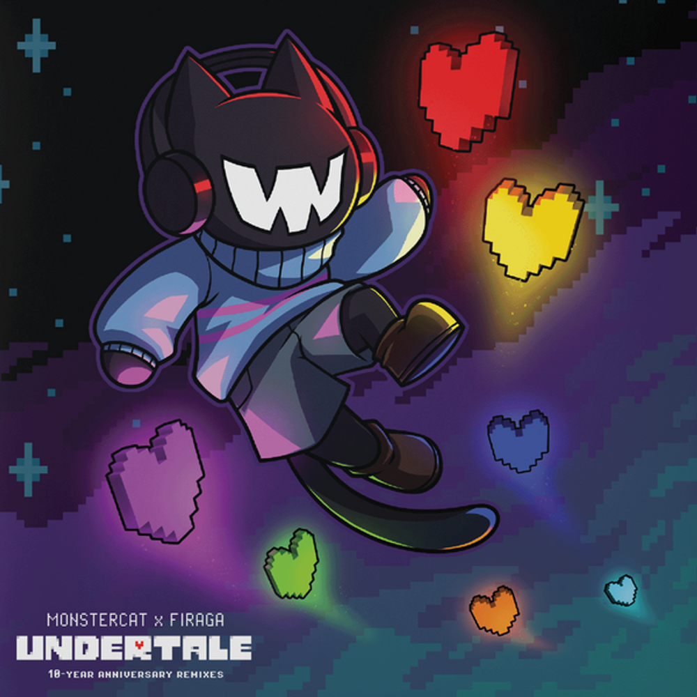 the album cover for Monstercat x Firaga - UNDERTALE (10-Year Anniversary Remixes) [RSD 2026]