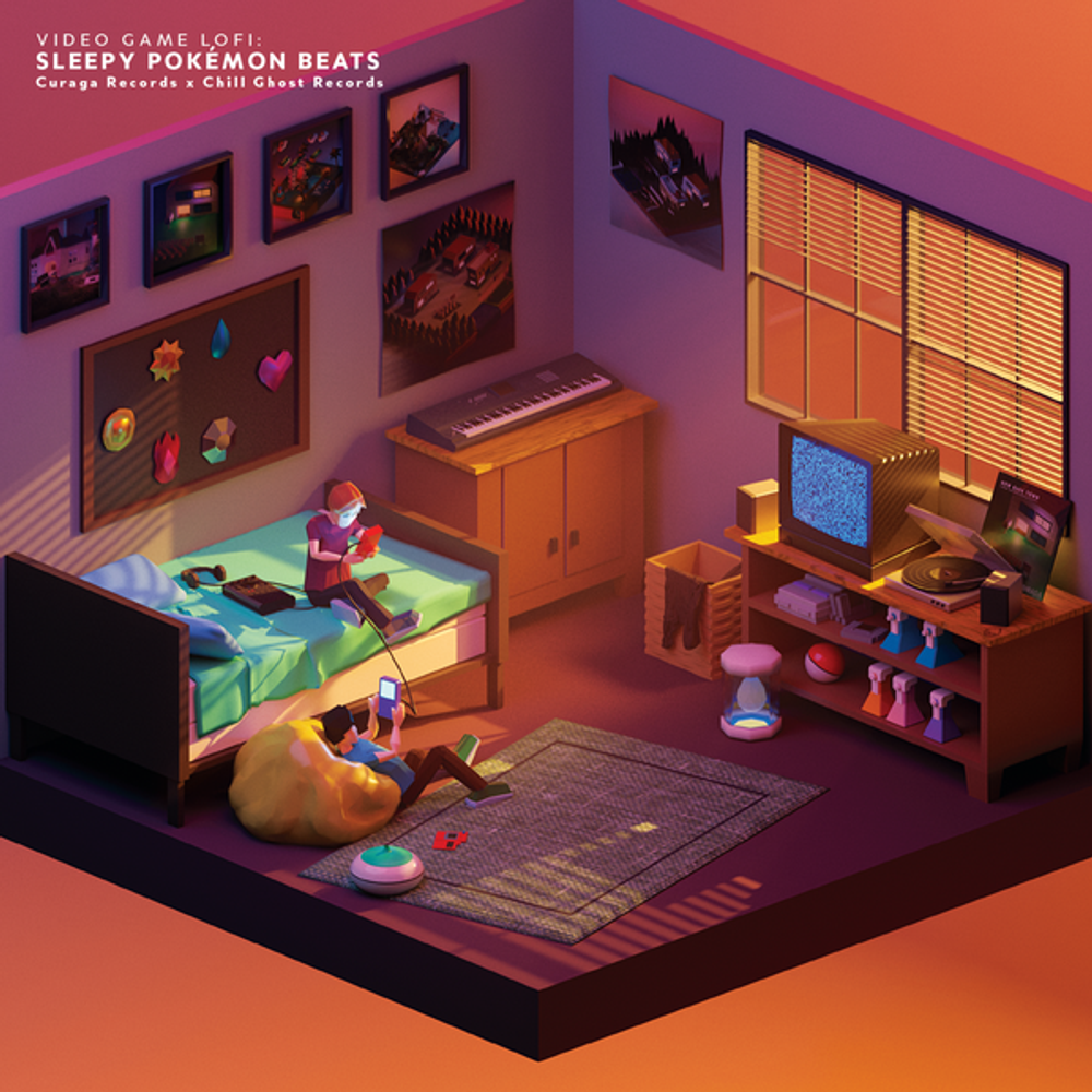 the album cover for Various Artists - Video Game LoFi: Sleepy Pokémon Beats [RSD 2026]