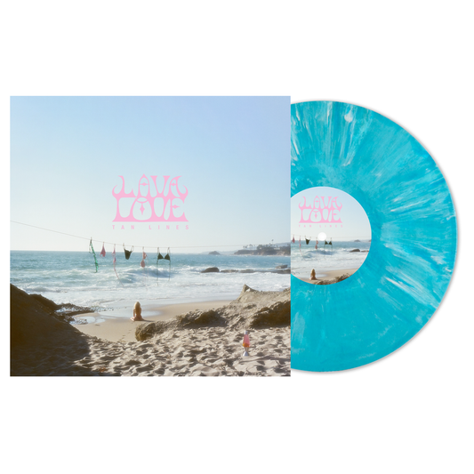 the album cover for Lavalove - Tan Lines [Wave Marble]