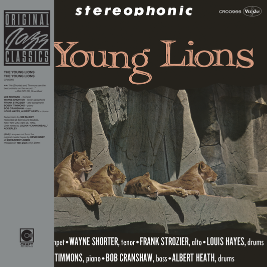 the album cover for The Young Lions - The Young Lions (Original Jazz Classics Series) [180g LP with tip-on jacket and OBI]