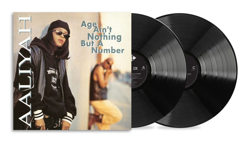 the album cover for Aaliyah - Age Ain't Nothing But A Number [Black]