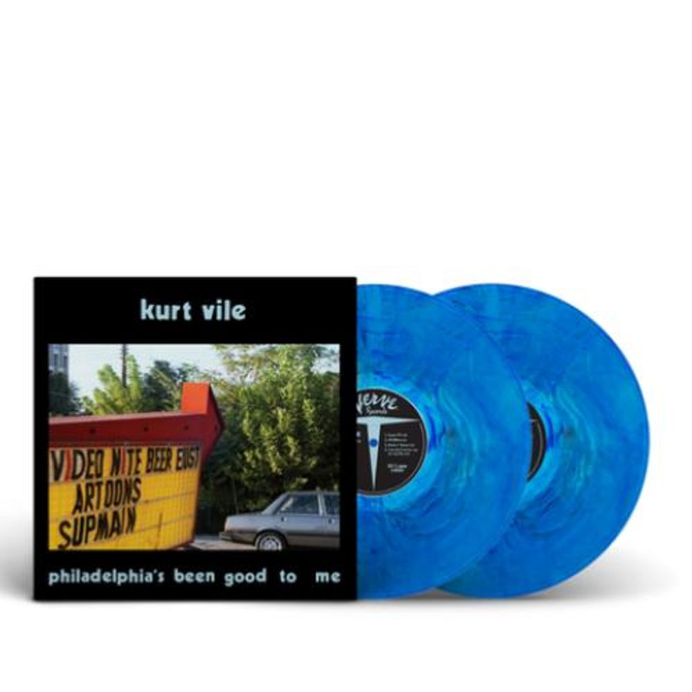 the album cover for Kurt Vile - Philadelphia's been good to me [Schuylkill River Blue]