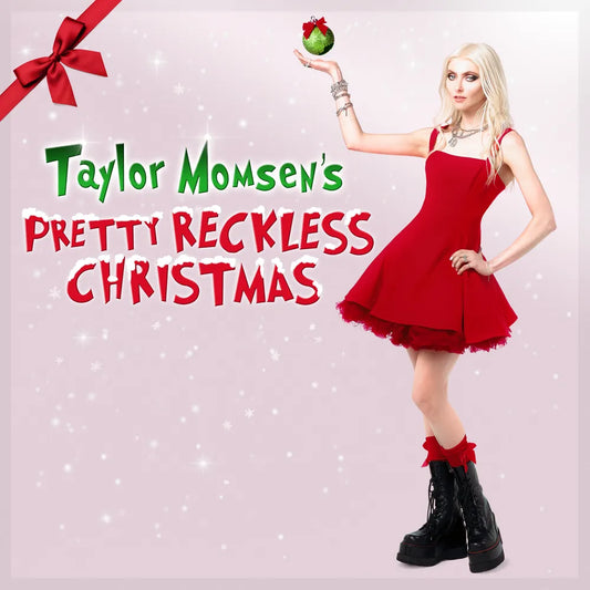 the album cover for The Pretty Reckless - Taylor Momsen's Pretty Reckless Christmas (EP) [Indie Exclusive Fig Cream]