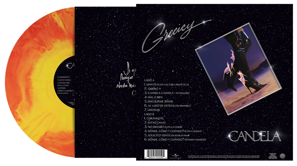 the album cover for Greeicy - CANDELA [Galaxy Fire LP]