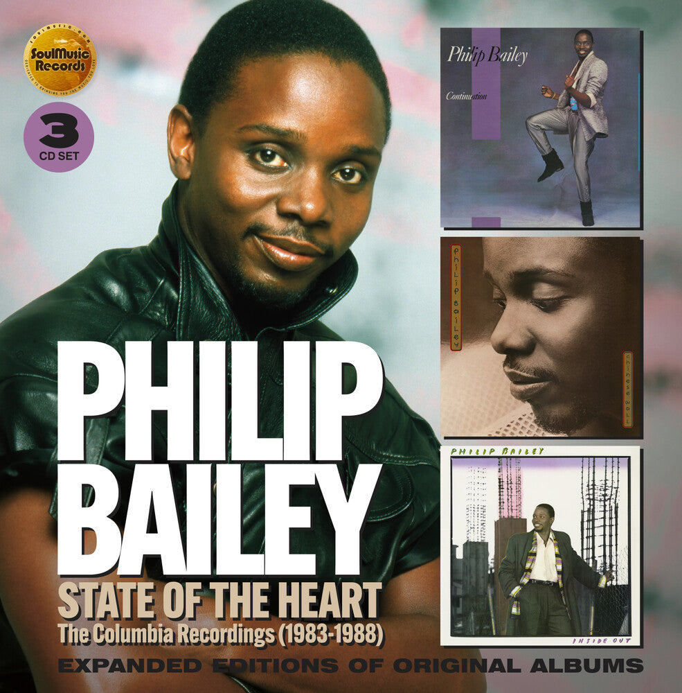 the album cover for Philip Bailey - State Of The Heart: The Columbia Recordings 83-88