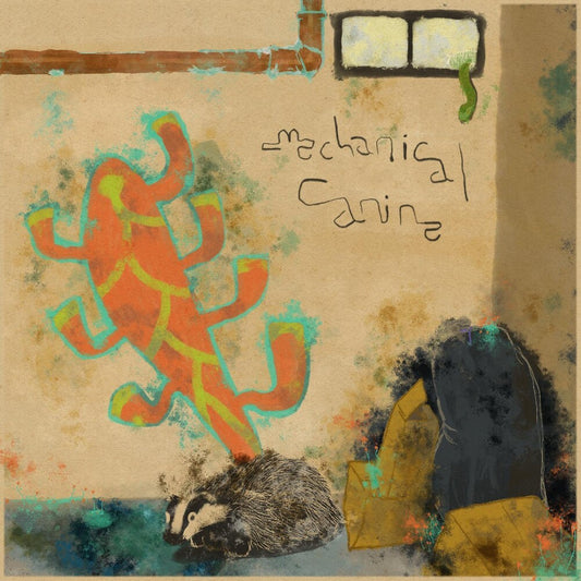 the album cover for Mechanical Canine - Walls Covered In Mildew