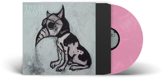 the album cover for These Beasts - Cares Wills Wants - Pink Marbled [Colored Vinyl] (Pnk)