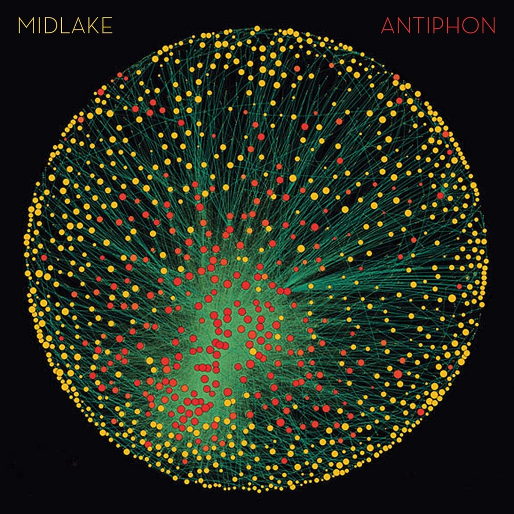 the album cover for Midlake - Antiphon [Red/Yellow/Black/Green Splatter LP]