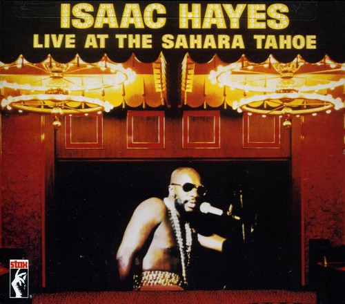 the album cover for Isaac Hayes - Live at the Sahara Tahoe