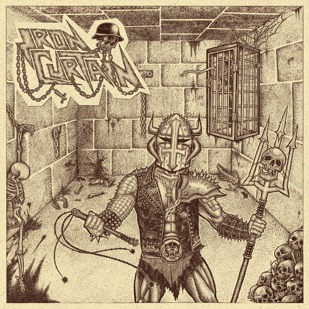 the album cover for Iron Curtain - Metal Gladiator
