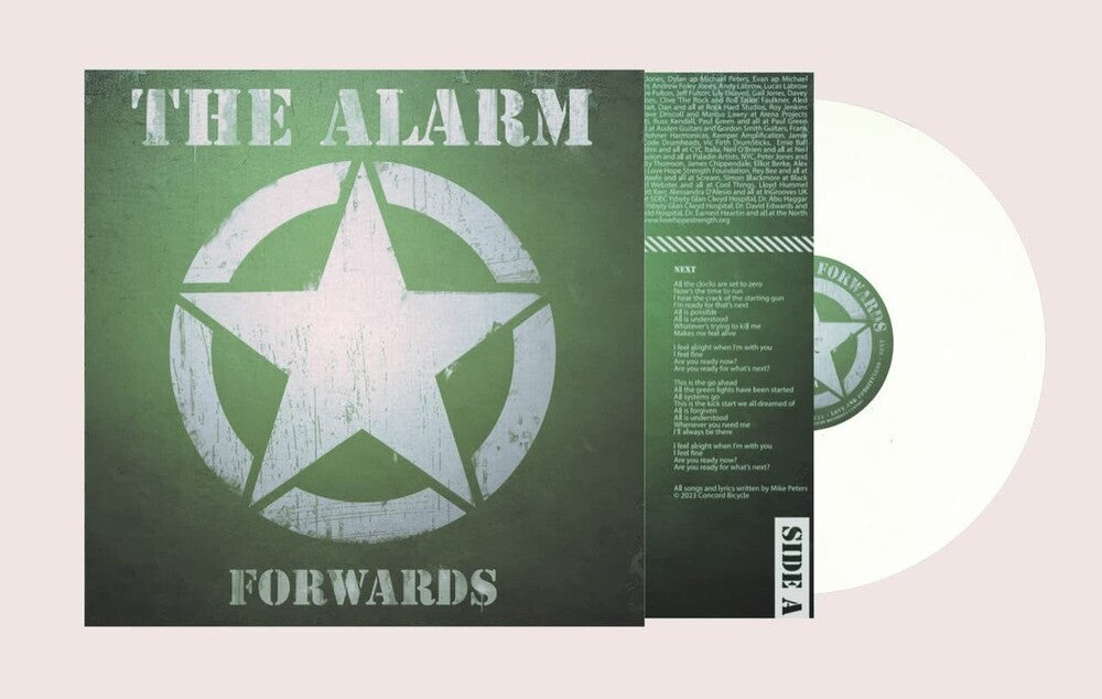 the album cover for The Alarm - Forwards [White LP]