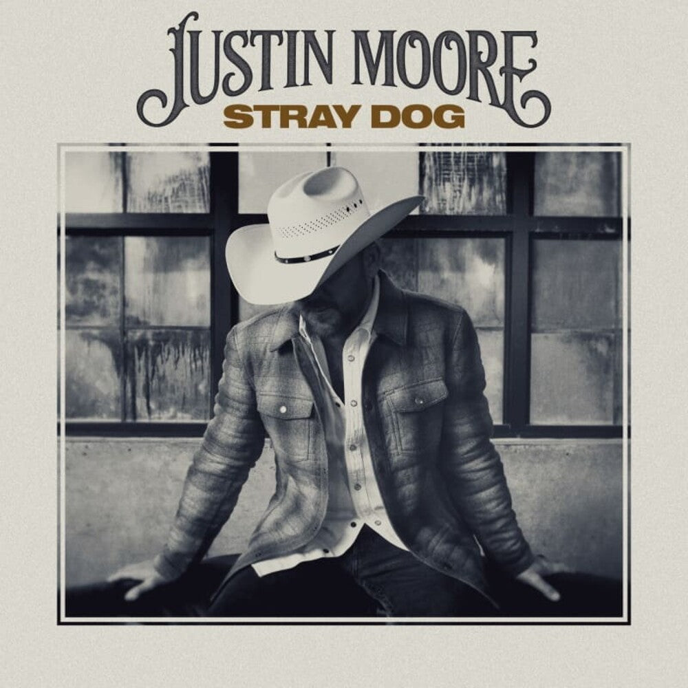 the album cover for Justin Moore - Stray Dog