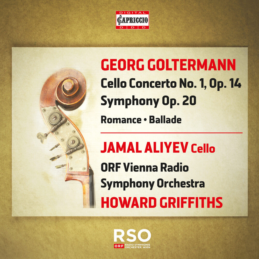 the album cover for Goltermann / Eduard / Aliyev - Cello Concerto No. 1 Symphony Op. 20 Ballad