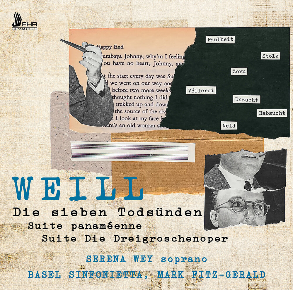the album cover for Weill / Wey / Sinfonietta - Die Dreigroschenoper Die Sieben Todsunden Suite