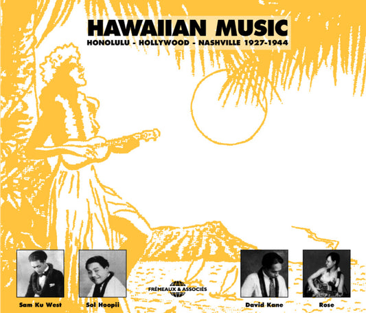 the album cover for Various Artists - Hawaiian Music . Honolulu-Hollywood-Nashville