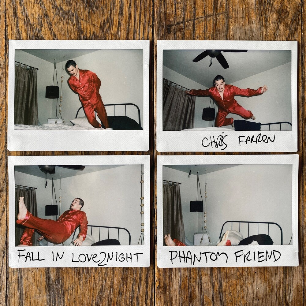 the album cover for Chris Farren - Fall In Love2night / Phantom Friend [Colored Vinyl] (Wht)