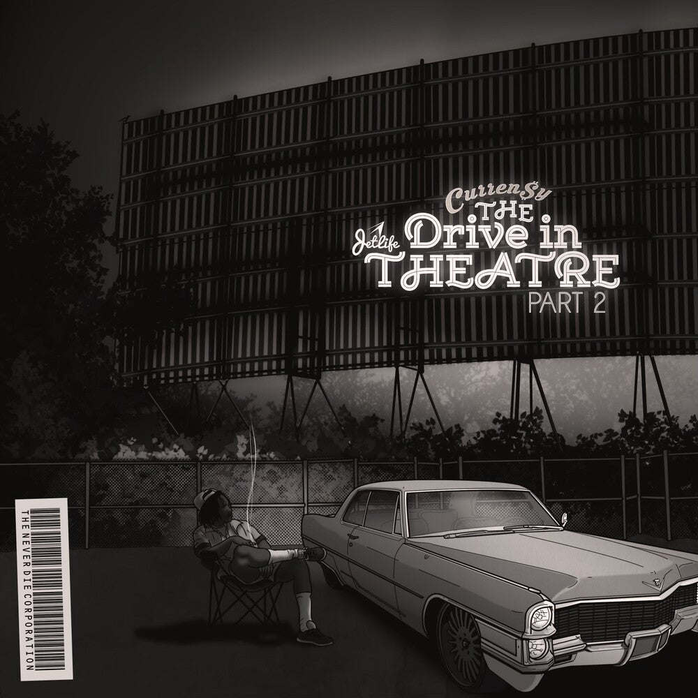 the album cover for Curren$y - Drive In Theatre Pt. 2 - Smokey Clear [Clear Vinyl]
