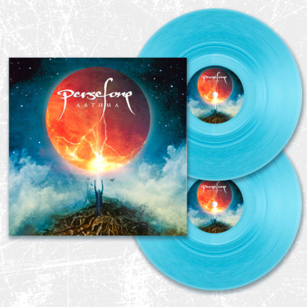 the album cover for Persefone - Aathma - Curacao Blue (Blue) [Colored Vinyl]