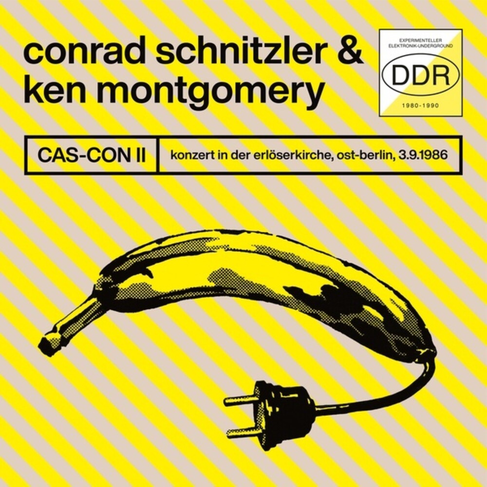 the album cover for Conrad Schnitzler  / Montgomery,Ken - Cas-Con Ii: Konzert In Der Erloserkirche