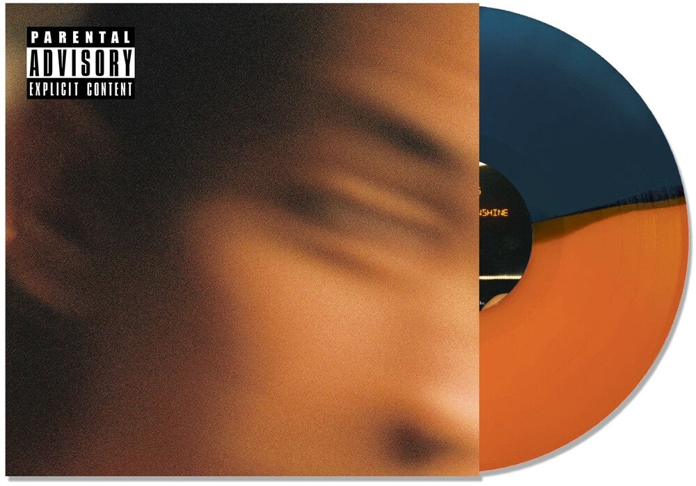 the album cover for Trophy Eyes - Suicide & Sunshine - Blue & Orange Split (Blue)
