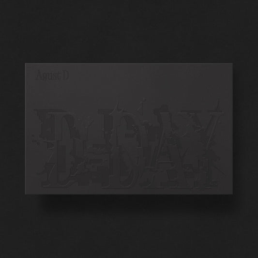 the album cover for Agust D (SUGA of BTS) - D-DAY [VERSION 01]