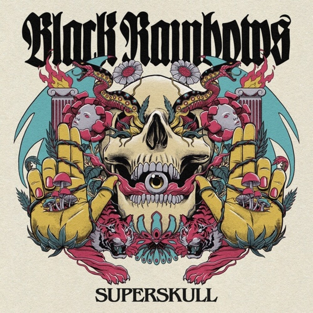 the album cover for Black Rainbows - Superskull