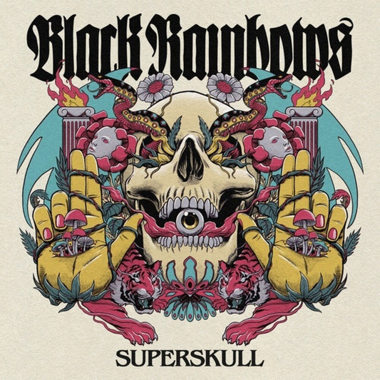 the album cover for Black Rainbows - Superskull