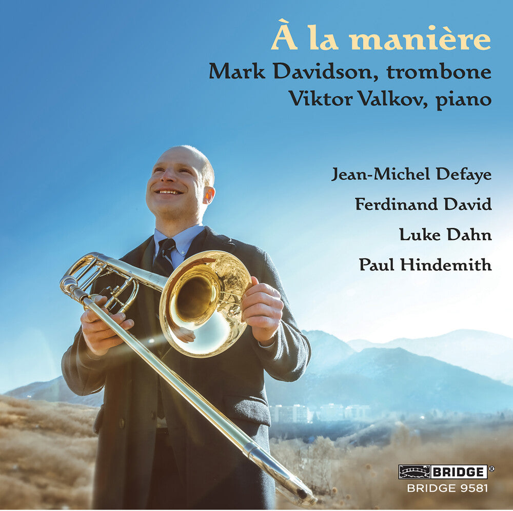 the album cover for Dahn / David / Defaye - La Maniere