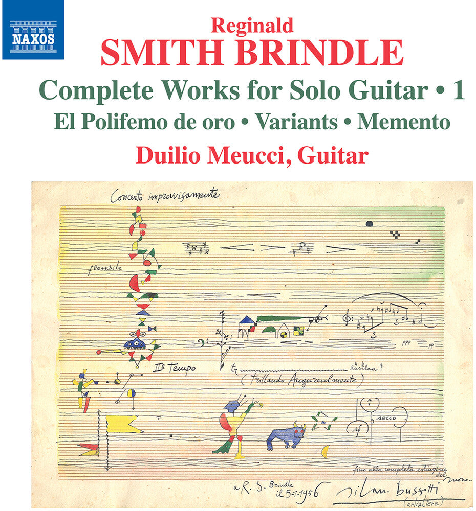 the album cover for Brindle / Meucci - Complete Works For Solo Guitar