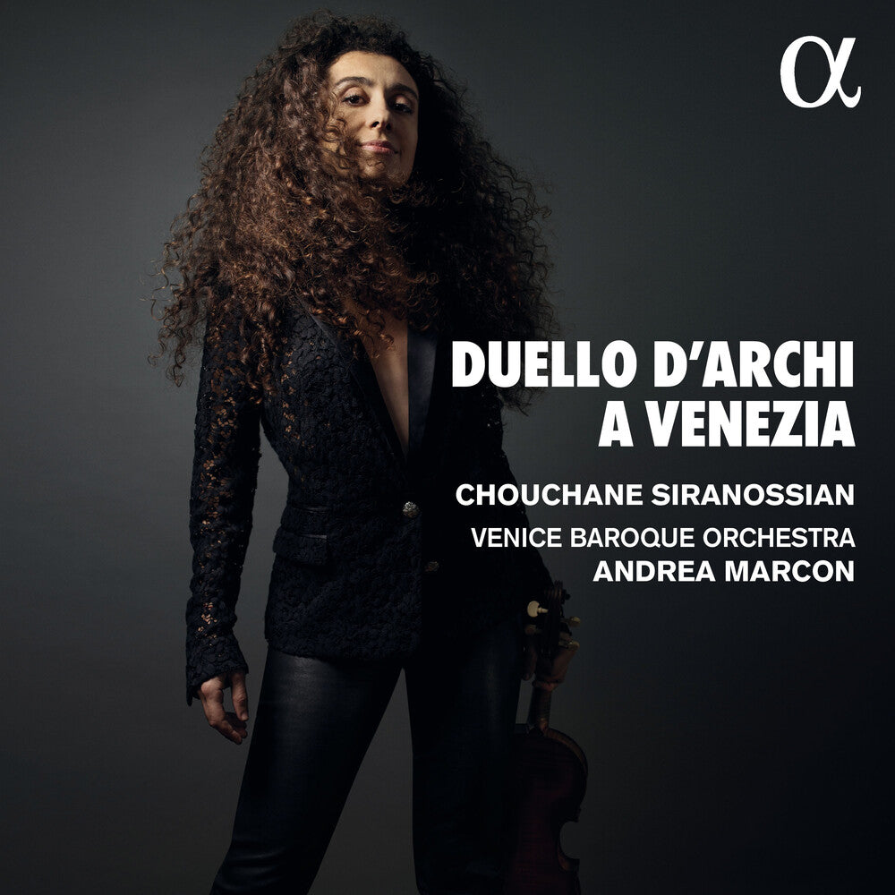 the album cover for Siranossian / Venice Baroque Orchestra - Duello Darchi A Venezia