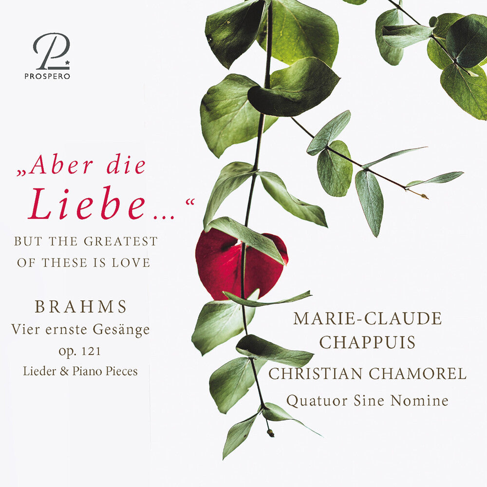 the album cover for Brahms / Chappuis - Vier Ernste Gesange