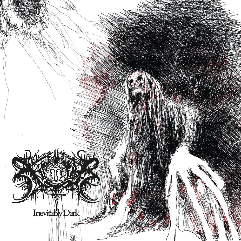 the album cover for Xasthur - Inevitably Dark - 3 Cd Book