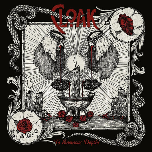 the album cover for Cloak - To Venomous Depths [Clear Vinyl] (Gate) [Limited Edition] (Purp)