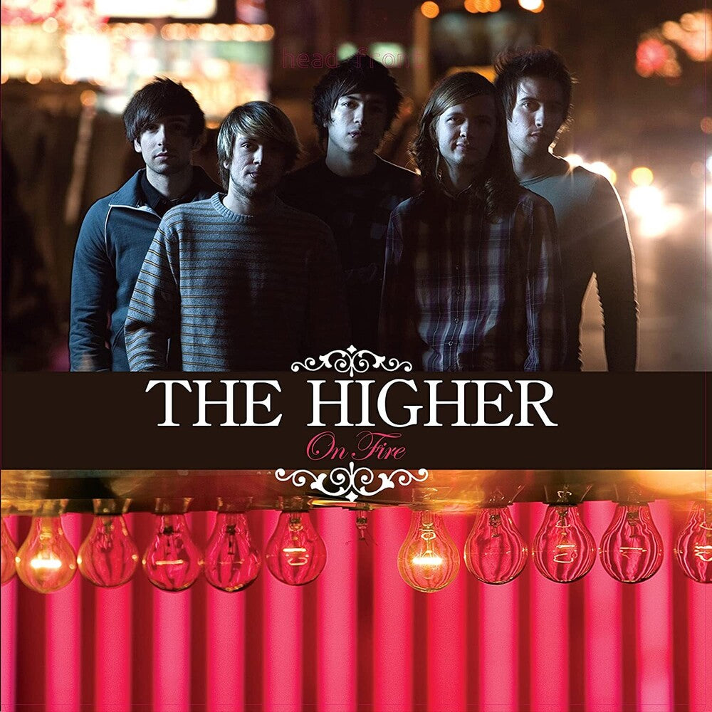 the album cover for Higher - On Fire Tri-Color (Blk) [Colored Vinyl] (Cyn) (Pnk)