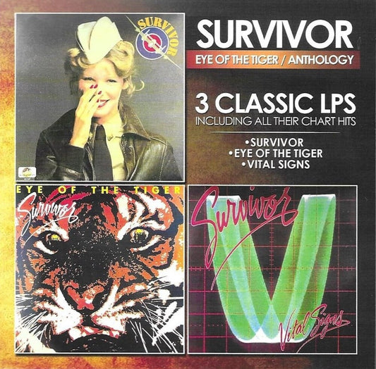 the album cover for Survivor - 3 Classic Lps Including All Their Chart Hits