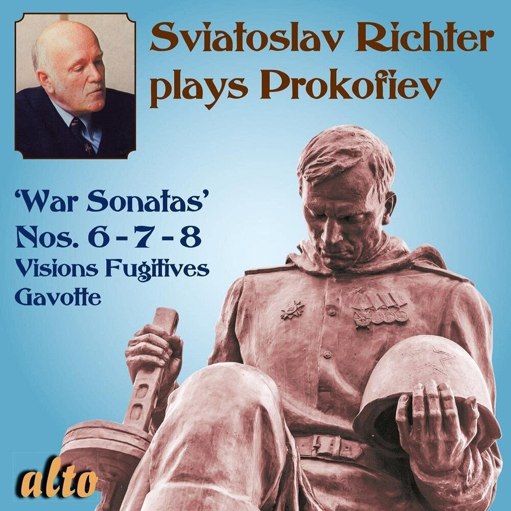 the album cover for Sviatoslav Richter - Richter Plays Prokofiev 'war Sonatas' Nos. 6-7-8