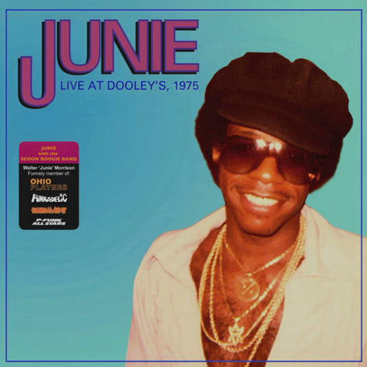 the album cover for Junie - 'junie' Live At Dooley's, 1975