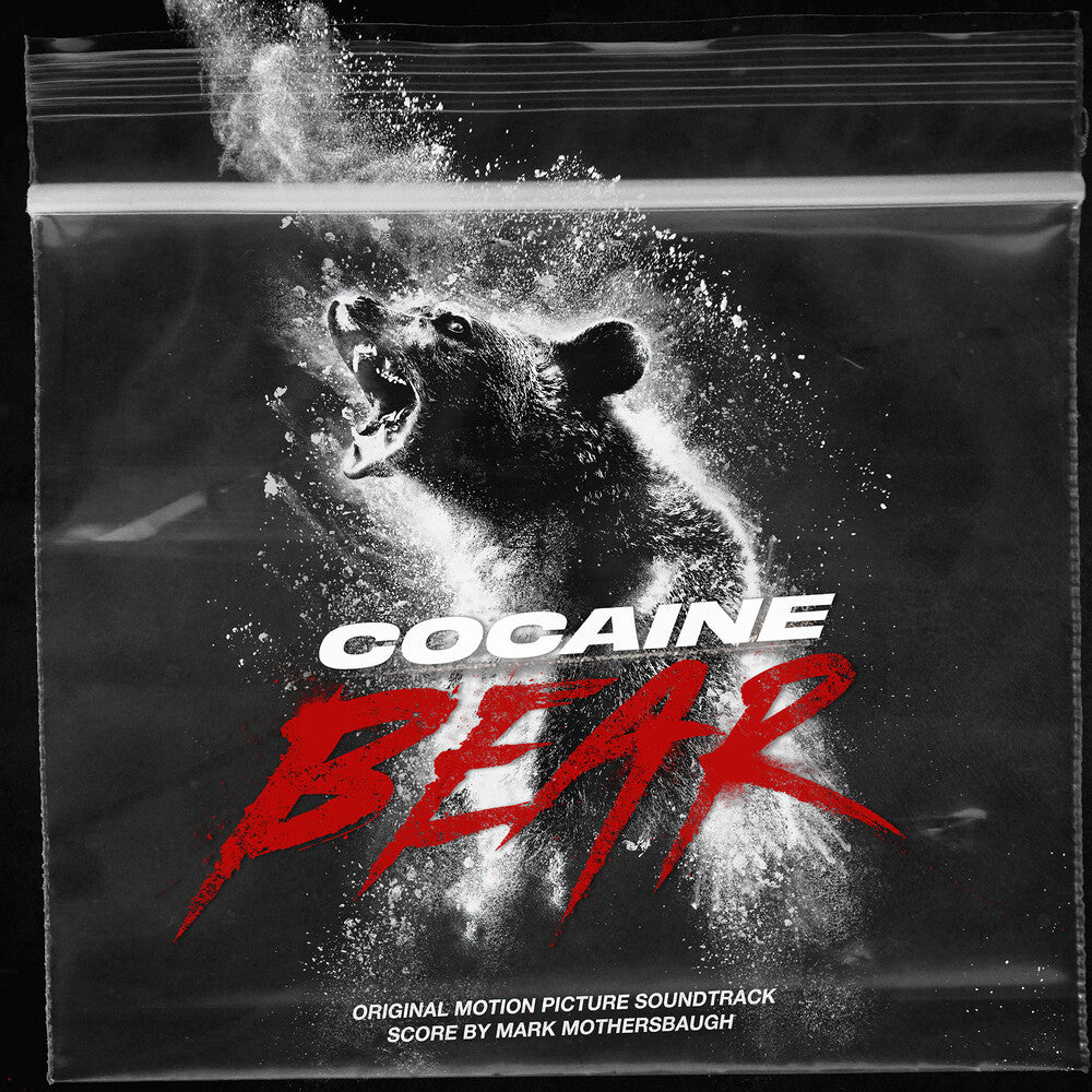 the album cover for Mark Mothersbaugh  (Cvnl) (Spla) - Cocaine Bear - O.S.T. [Clear Vinyl] (Spla)